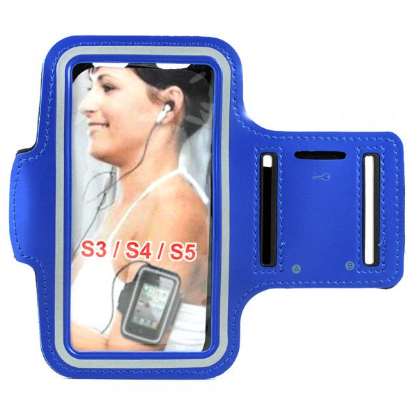 Wholesale Samsung Galaxy S5 S4 S3 Sports Armband (Blue)